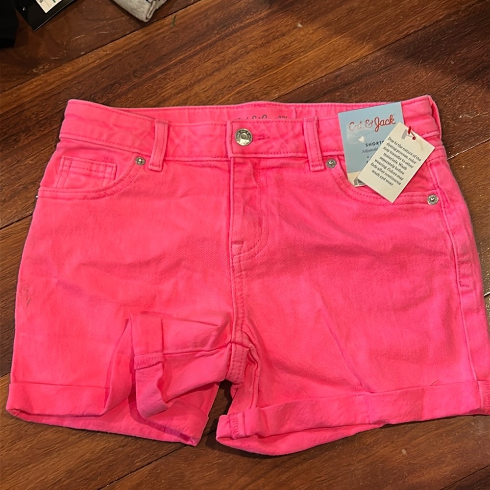 Cat & Jack NWT hot pink Jean Shorts